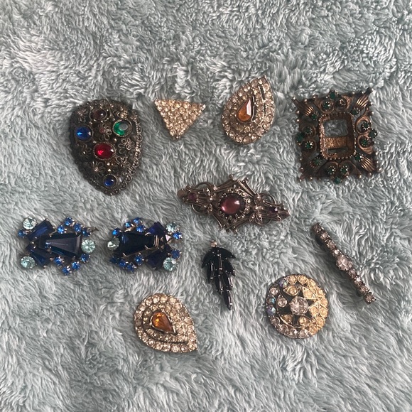 11 pieces vintage rhinestone bundle - Picture 13 of 13